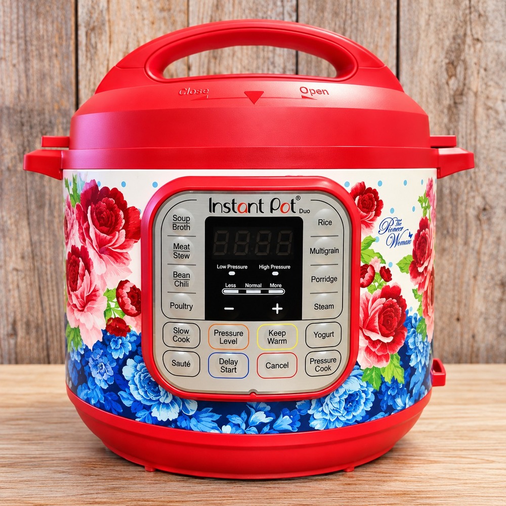Pioneer Woman DUO 7-IN-1  Instant Pot 6 QT Program Pressure Cooker Frontier Rose